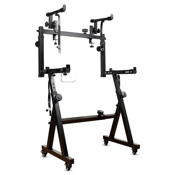 Kadence Heavy Dual-Braced Keyboard Stand with Wheels – Movable and Sturdy
