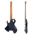 Kadence Headless Electric Black Guitar with Bag and Cable. (H-H Pickup) - Image 4