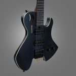Kadence Headless Electric Black Guitar with Bag and Cable. (H-H Pickup) - Image 3