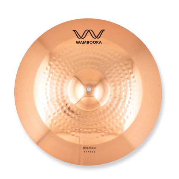 Wambooka Session Pro 18" Crash Cymbal for Drum Set - Italian Design, B8 bronze (hand-hammered)