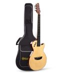 39-inch thin body electro-acoustic travel guitar with EQ, spruce top and okoume back and sides with bag