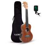 Kadence UKTBE11-C Concert 24" Electro Acoustic Ukulele | Mahogany Wood | Built-in 2-Band EQ Preamp | Comes with Bag & Tuner | Includes Learning Course
