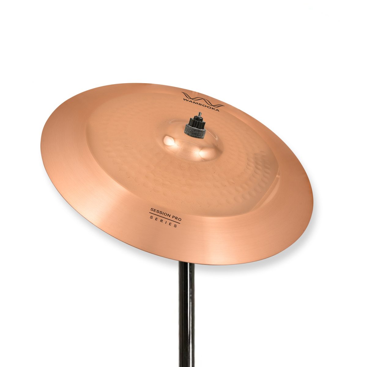 Wambooka Session Pro 18" Crash Cymbal for Drum Set - Italian Design, B8 bronze (hand-hammered) - Image 4