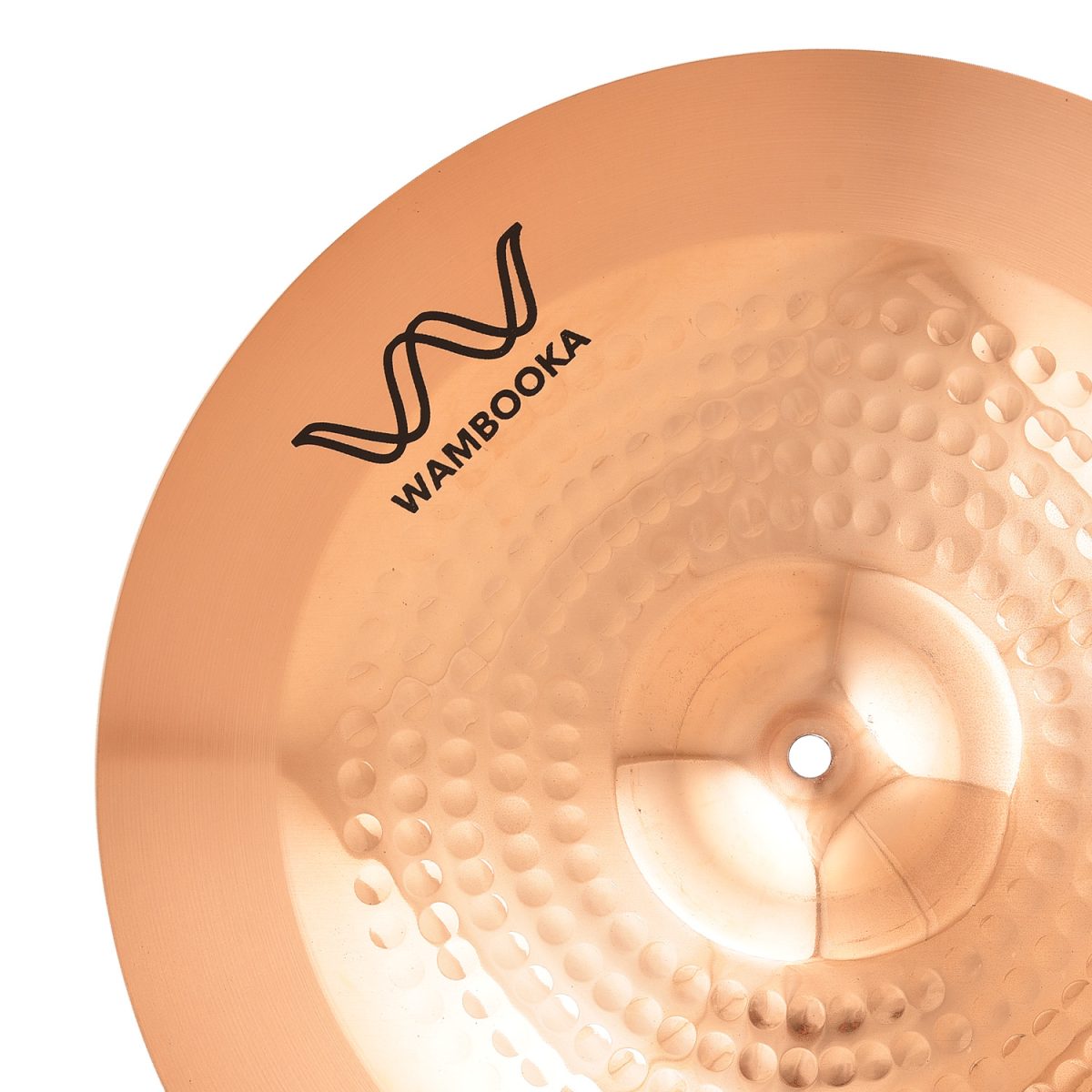 Wambooka Session Pro 18" Crash Cymbal for Drum Set - Italian Design, B8 bronze (hand-hammered) - Image 4