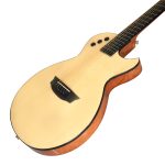 Kadence (KTB400) Acoustica 39″ Electro Acoustic Guitar | Slim Body Cutaway Travel Guitar| Spruce Wood | Comes with Heavy padded Bag | Built-In Pickup + EQ - Image 4