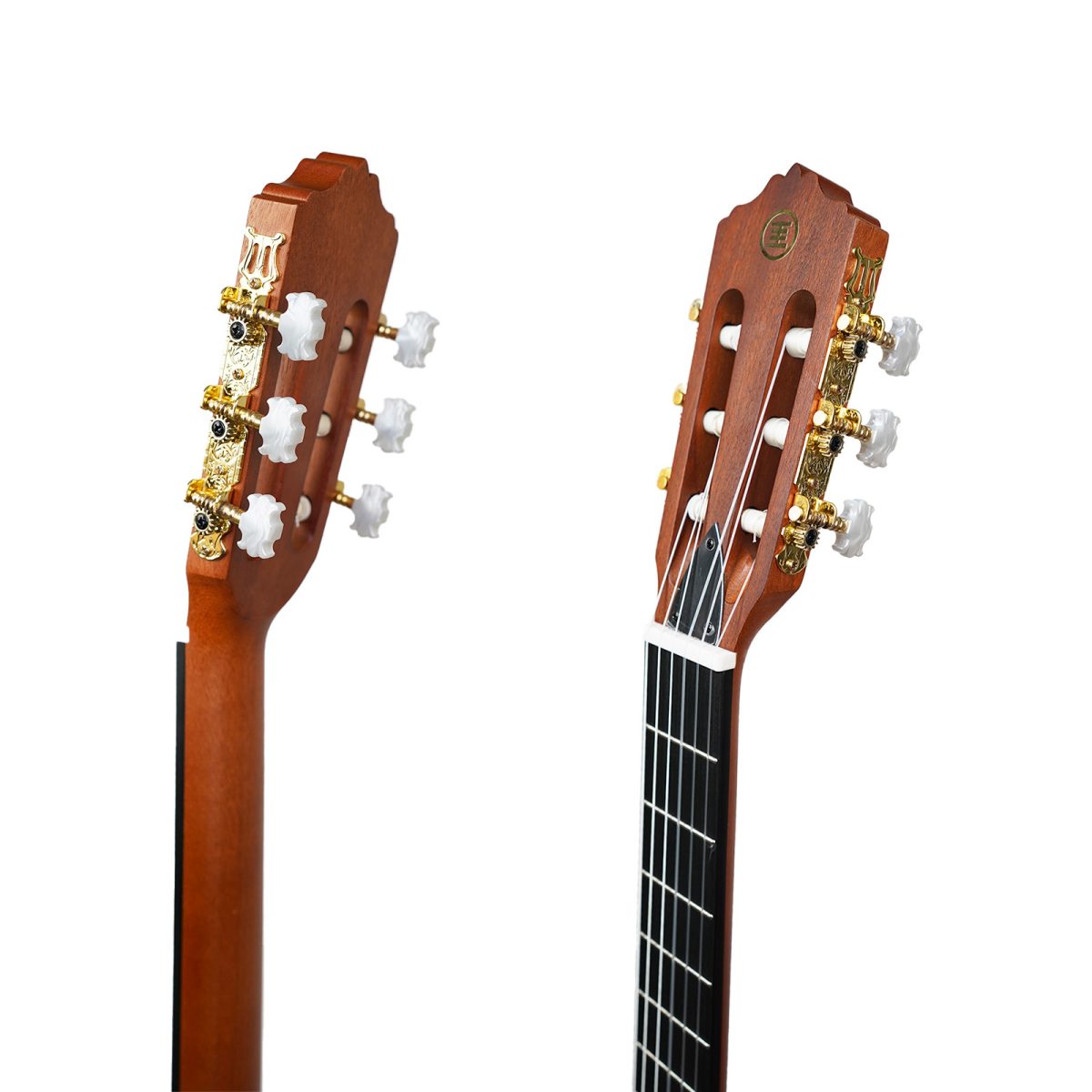 Kadence 39" Electric Classical Guitar - Thin Body Silent Guitar - Nylon Strings, Spruce Top, Solid Okoume back & sides, Matt Finish with Rounded Frets, Padded Bag and EQ (Travel Classical Guitar) - Image 6