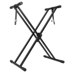Kadence NK64 Touring Series 3kg Double-X Keyboard Stand | Heavy-Duty Frame & Quick-Release Height Adjustment | Dual-Braced X Design | Ideal for Stage Performance & Touring