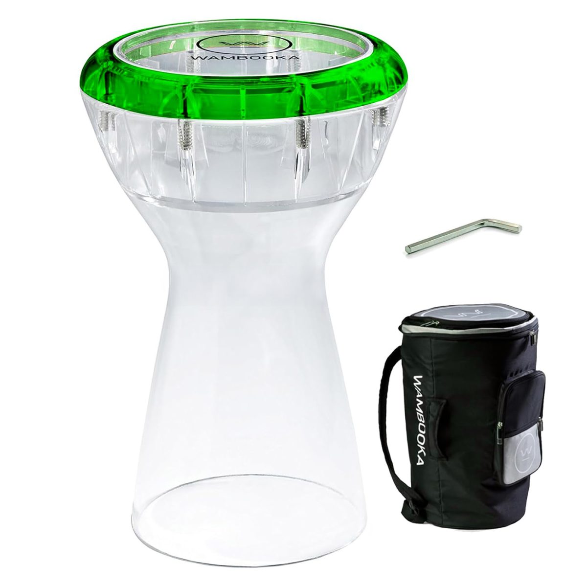 A Green Darbuka Drum with Padded Bag