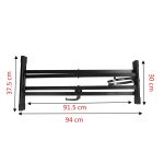 Kadence NK64 Heavy-Duty Keyboard Stand – Double-X, Pre-Assembled, Infinitely Adjustable with Locking Straps (Black, 3kg) - Image 5