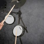 Kadence 7-Piece Electronic Drum Set – Beginner Electric Kit with Mesh Pads, Headphones, Sticks, Pedals, Bluetooth & LED Display (MD200A) - Image 7