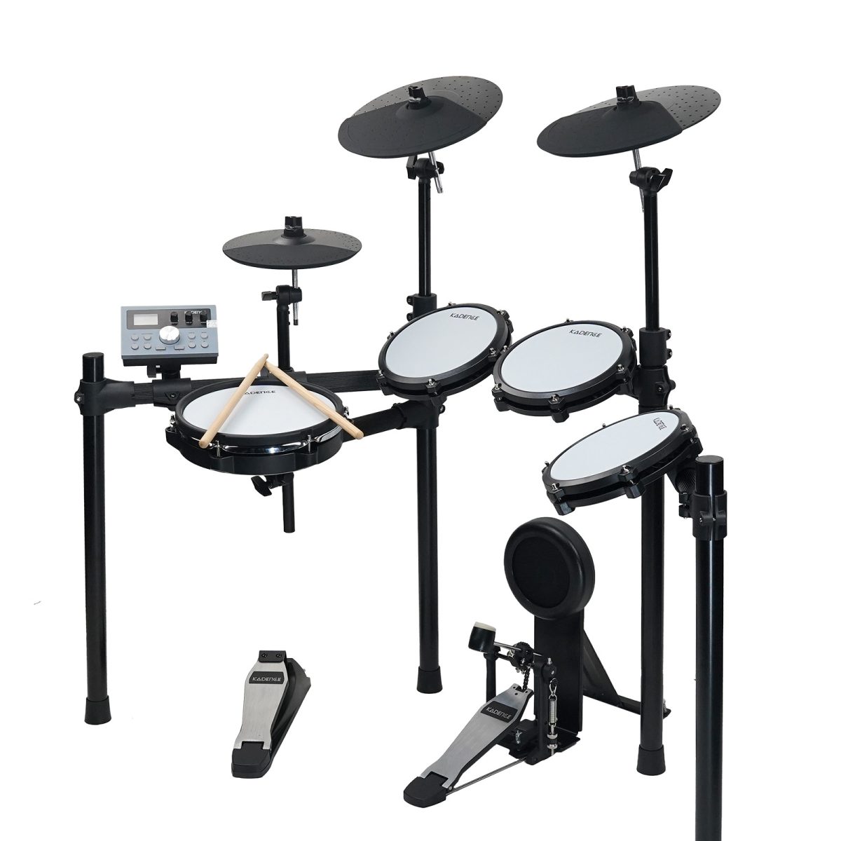 Kadence Gen 2025 – 8-Piece Professional Electronic Drum Set with Mesh Pads, Cymbals, Drum Module, Pedal, Headphones & Sticks (MD200S) - Image 2