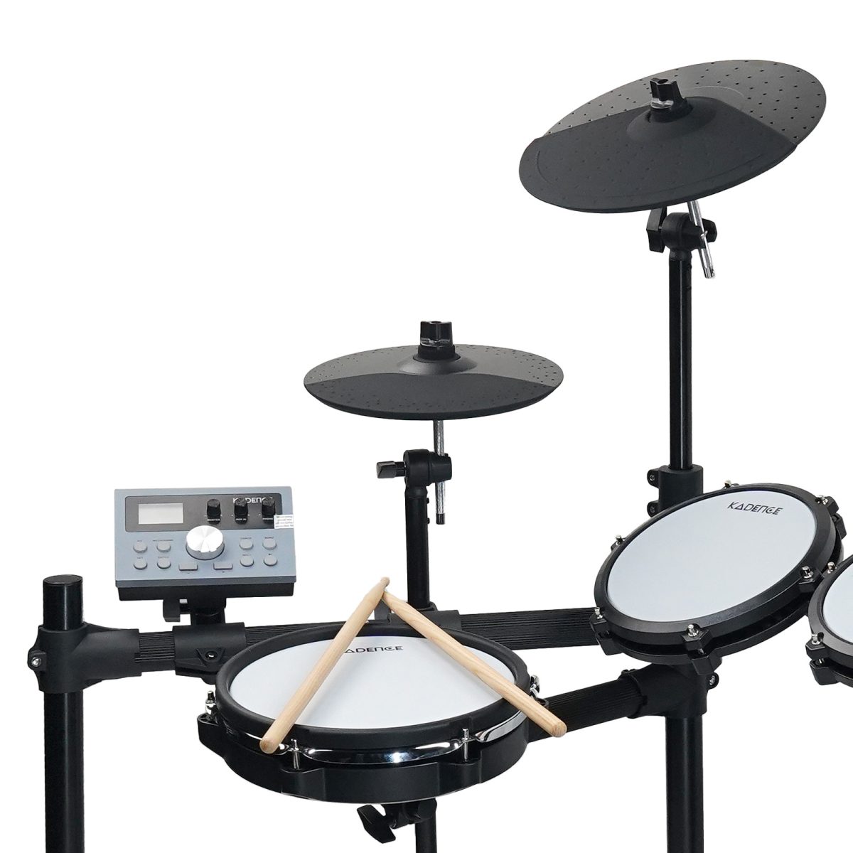 Kadence Gen 2025 – 8-Piece Professional Electronic Drum Set with Mesh Pads, Cymbals, Drum Module, Pedal, Headphones & Sticks (MD200S) - Image 4