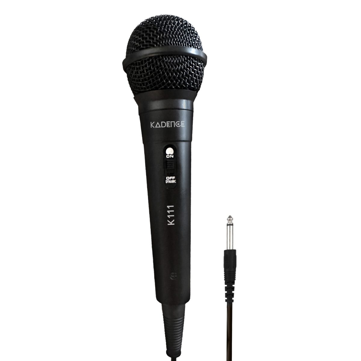 Kadence K111 Wired Microphone | 10ft Cable with 6.35mm Jack | Dynamic Cardioid Pickup | On/Off Switch | For Karaoke, Singing, Speech & Stage Performances - Image 2