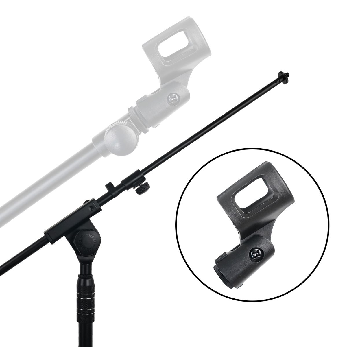 Kadence Heavy-Duty Microphone Stand with Boom Arm – Adjustable Tripod Base (2.7kg) for Studio, Stage & Podcast - Image 7