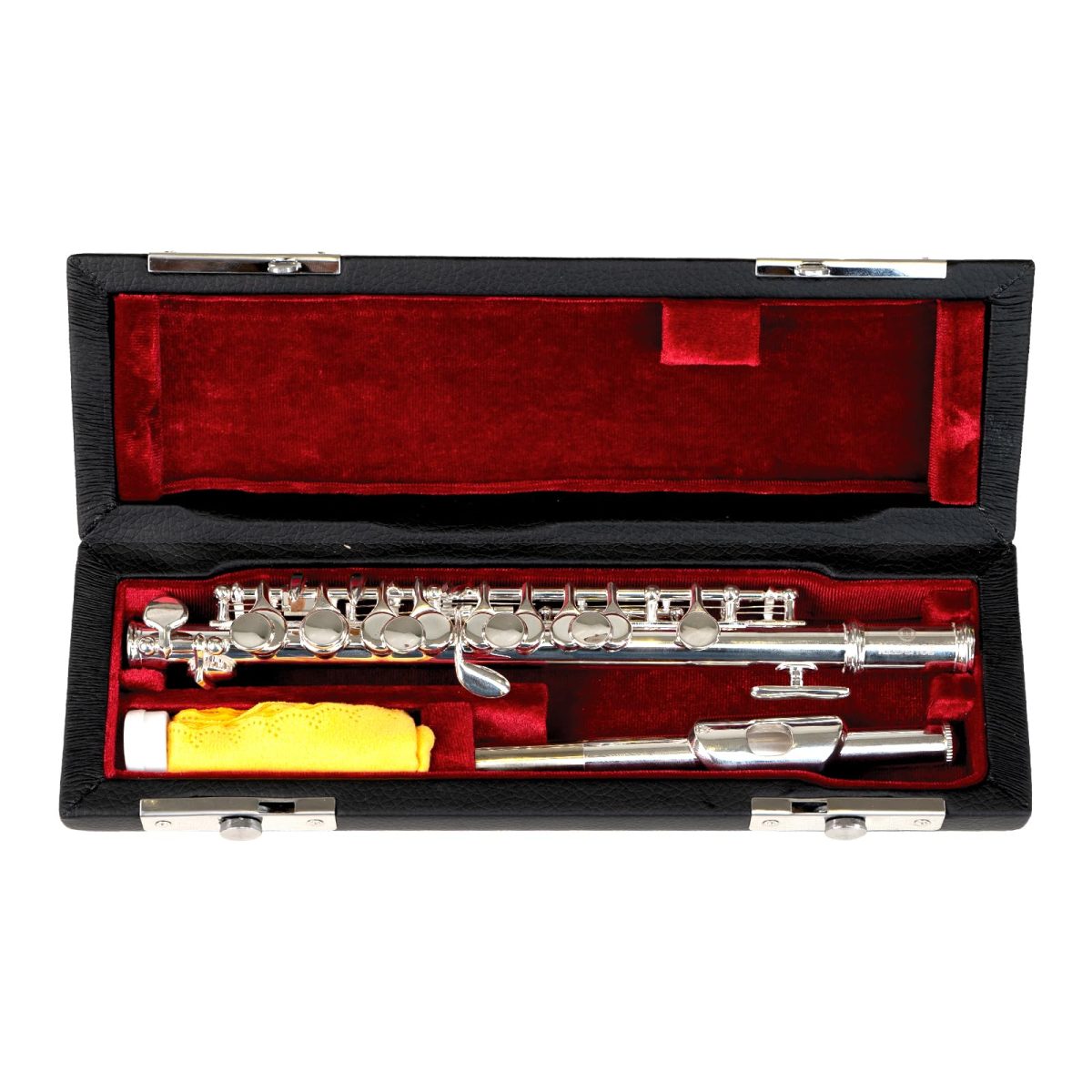 Kadence Piccolo, Key of C Piccolo Flute, with Hard Case, Cleaning Rod, Cloth, Swab and Gloves, 2-Piece, Nickel Plated Piccolo,(KPCLO-SL) - Image 6