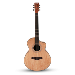 Acoustica Series 40-inch Grand Auditorium Cutaway Electro-Acoustic Guitar, Ash Wood, EQ with Built-in Tuner, Includes a Free Online Guitar Course - Image 2