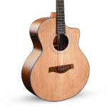 Acoustica Series 40-inch Grand Auditorium Cutaway Electro-Acoustic Guitar, Ash Wood, EQ with Built-in Tuner, Includes a Free Online Guitar Course - Image 3