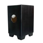 Kadence Hearbeat Cajon Black, Compact and Lightweight Percussion Box with Internal Military Drum Sand Belts, Rubber Capped Non-Slip Feet,  12 inch x 12 inch x 20inch (Matt Finish HB01) - Image 4