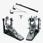Kadence Bass Drum Pedal,Double Bass Drum Pedal Mount Double Chain Drive Kick Drum Kit Pedals Step on Adjustable Hammer - Image 4