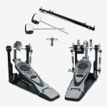 Kadence Bass Drum Pedal,Double Bass Drum Pedal Mount Double Chain Drive Kick Drum Kit Pedals Step on Adjustable Hammer - Image 3