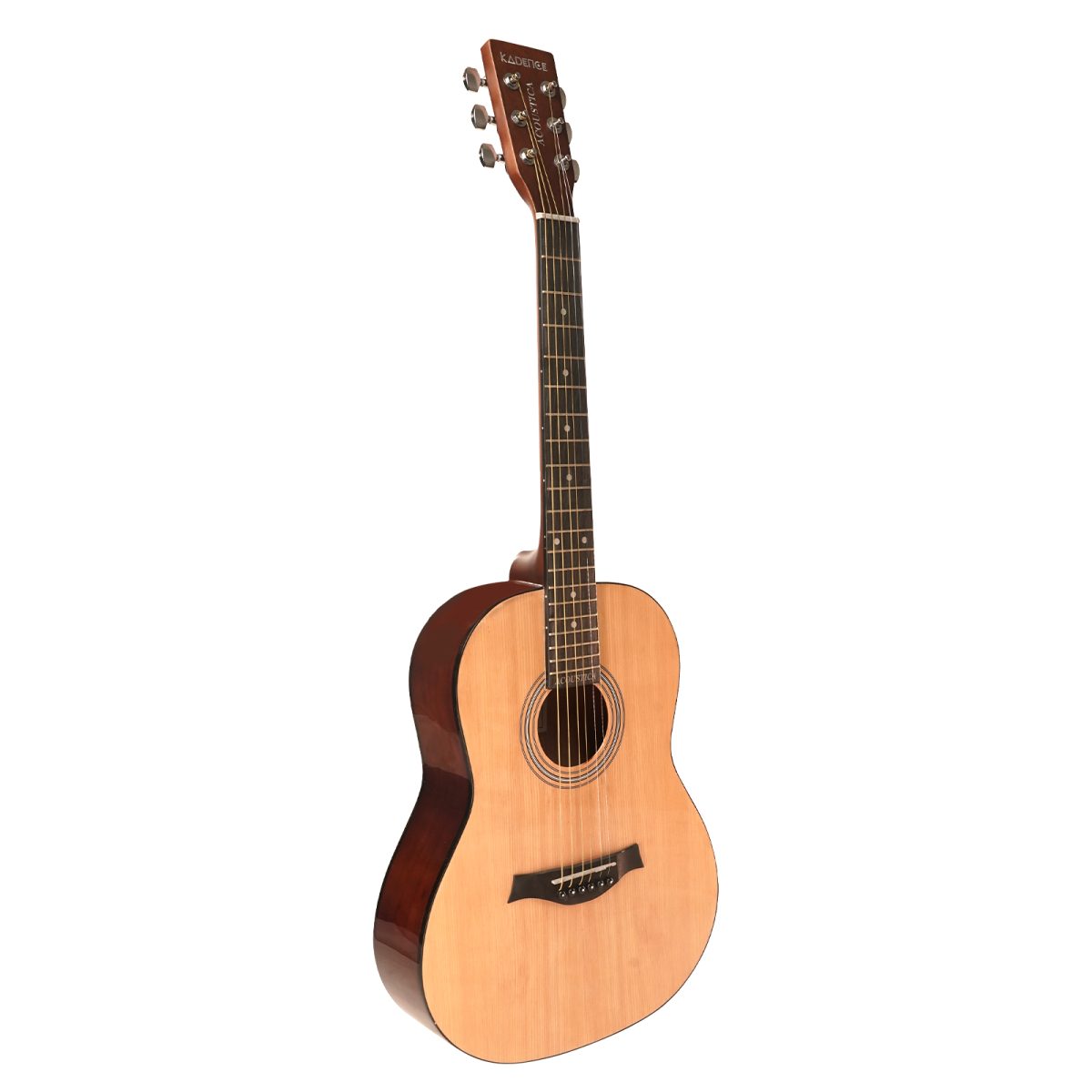 Kadence Acoustica A311 36" Spruce Wood Acoustic Guitar, Rosewood fretboard, Travel guitar medium size, with bag and learning course (36" Travel Guitar) - Image 4