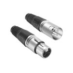 Kadence - 3 Pin XLR Solder Type Connector, 5 Male and 5 Female Plug Cable Connector Microphone Audio Socket, Made of Zinc Alloy (5 pc) - Image 5