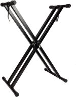 Kadence Keyboard stand Heavy-Duty, Double-X, Adjustable Piano Keyboard Stand with Locking Straps (NK13-2kg Dual Braced), Metal - Image 4