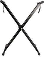 Kadence Keyboard stand Heavy-Duty, Double-X, Adjustable Piano Keyboard Stand with Locking Straps (NK13-2kg Dual Braced), Metal
