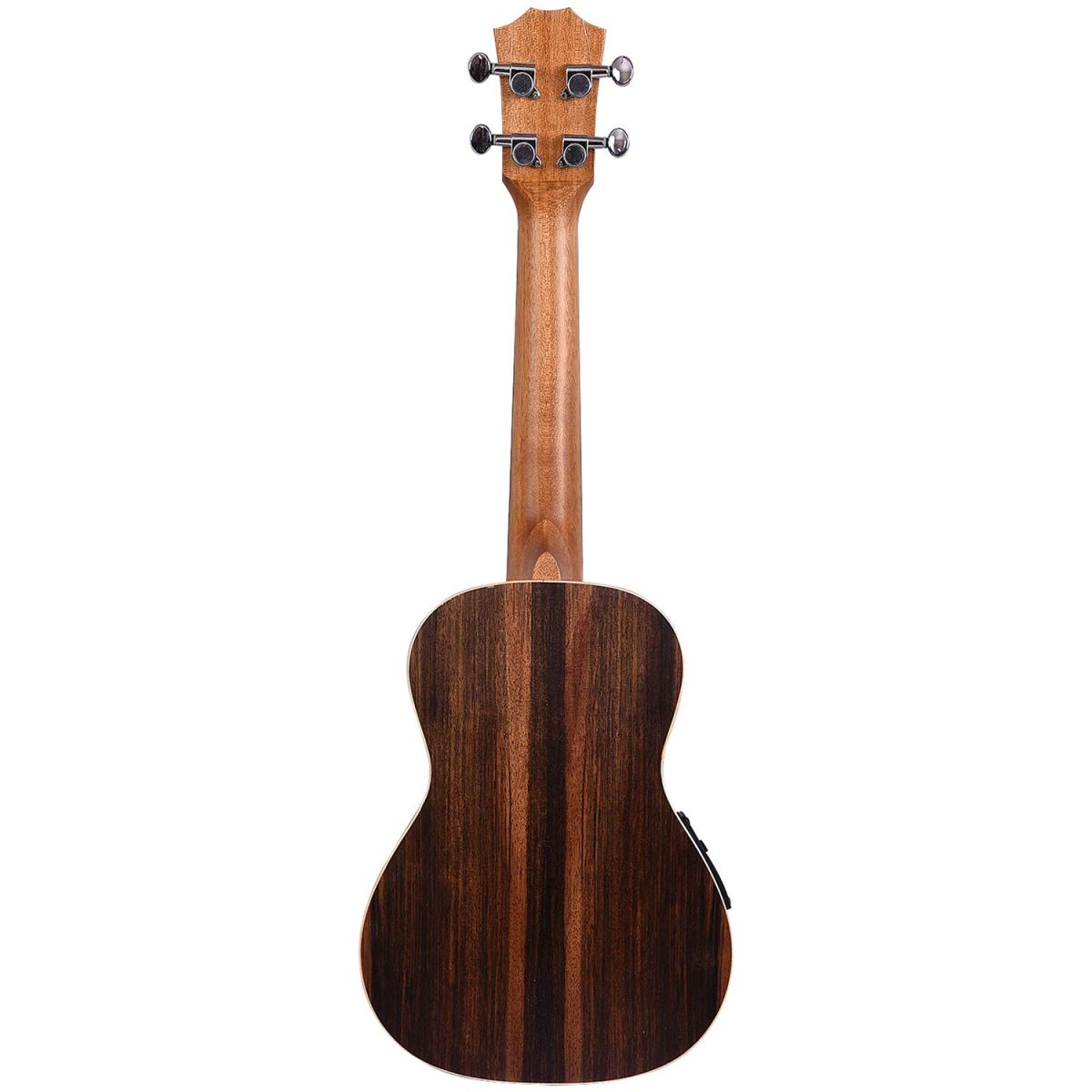 Kadence Ukulele 24" Concert Size, Specially Crafted Exotic Wood Design, fluorocarbon strings Electric Acoustic Ukulele with EQ and Bag (Black Wood) - Image 2