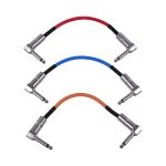 Kadence UltraFlex 6 Inch Guitar Patch Cable, Guitar Effect Pedal Cables, Multicolor Pack of 3 - Image 5