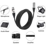 Kadence Professional Balanced 3 pin XLR Male to Female XLR Microphone, Guitar, Audio, Speaker Cable, 50% Extra Cooper Alloys for Easy Soldering XLR Cable 1MTR