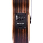 Kadence Ukulele 24" Concert Size, Specially Crafted Exotic Wood Design, fluorocarbon strings Electric Acoustic Ukulele with EQ and Bag (Black Wood) - Image 5