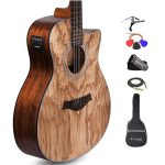 Kadence Acoustica Series Semi Acoustic Ash Wood with Equlizer A-06 (Guitar Super Combo with Accessories)8799