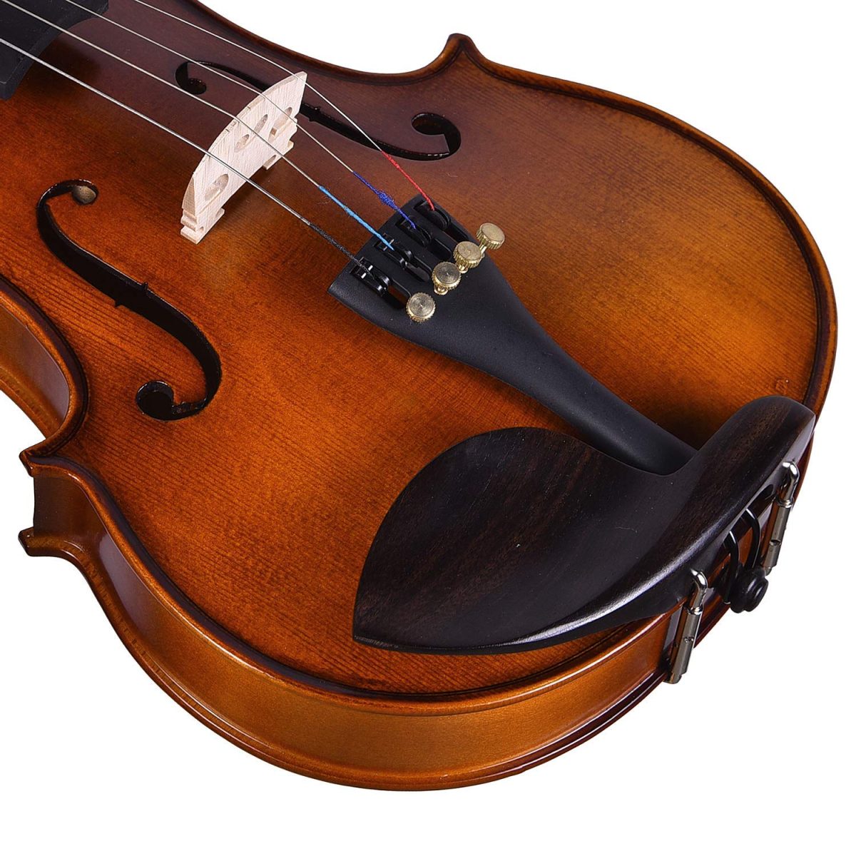 Kadence Solid spruce wood Violin with Flaming Tone Back Finish and Carry Case - Image 8