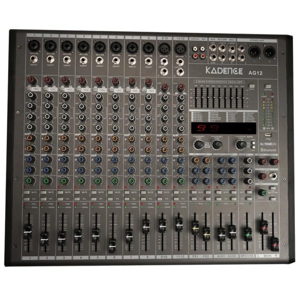 kadence AG12 12 channel USB audio mixer with Bluetooth
