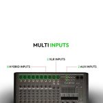 Kadence AG12 12-Channel USB Audio Mixer with Bluetooth, Dual DSP Effects, 24-Bit/96kHz Sampling, Graphic EQ & USB Playback – Ideal for Live Sound, Studio, and Broadcast - Image 8