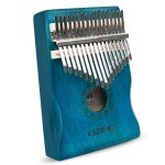 Kadence 17 Key Blue Kalimba with Arm Rest Peach Blossom Wood Thumb Piano (Marimba, Finger Piano) - Image 2