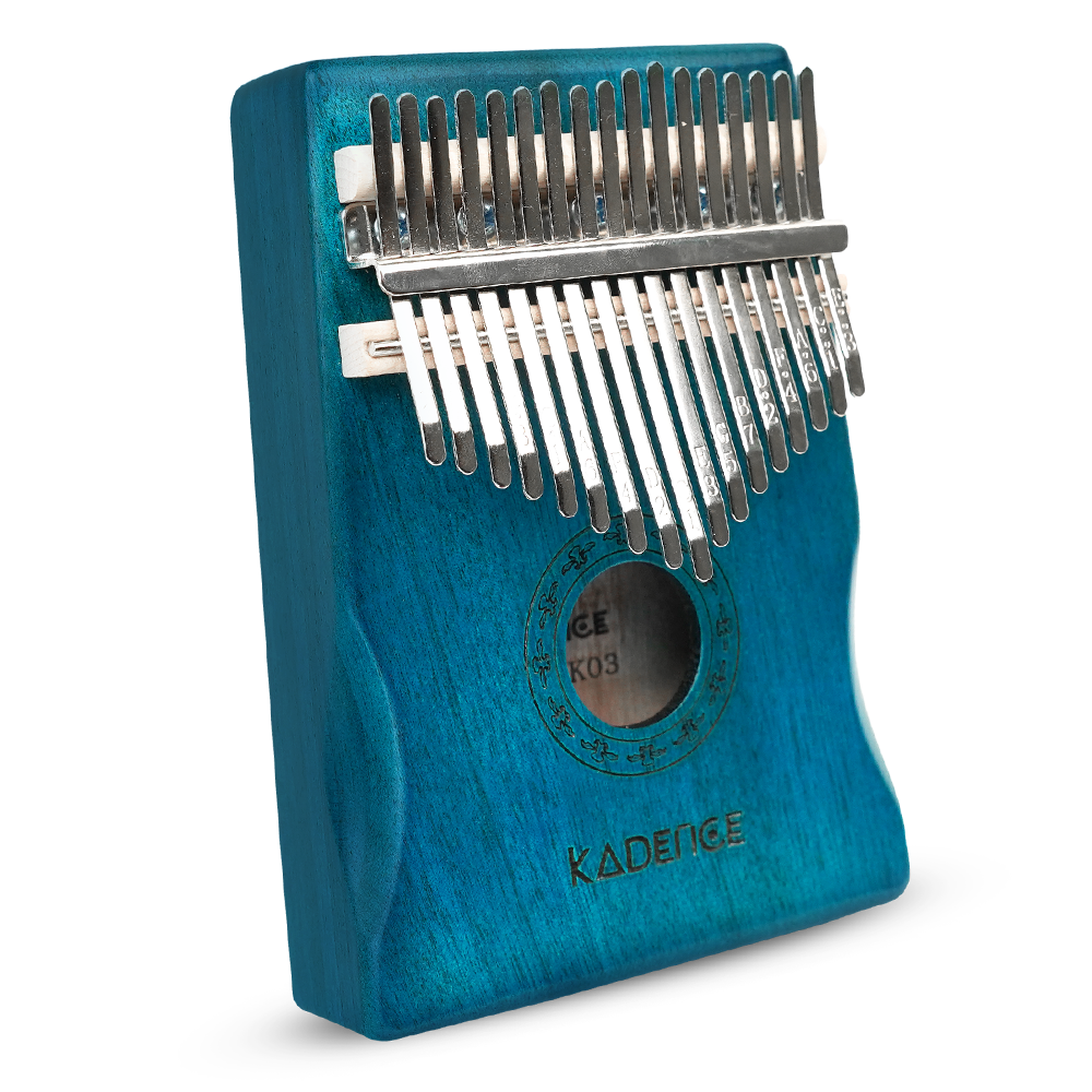 Artboard 1 (77) Kadence K03 17-Key Kalimba Thumb Piano | C Major Tuned Finger Piano with Peach Blossom Wood Body | High-Carbon Steel Keys | Engraved Notes | Includes Accessories Kit - Image 1