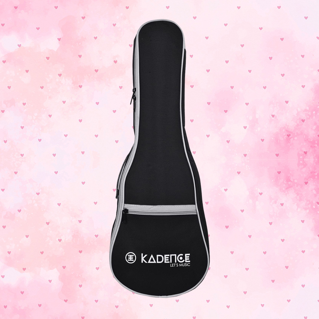 Artboard 13 (1) Kadence Ukulele Bag, Ukulele Backpack Case Concert Ukulele Case Black. - Image 1