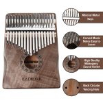 Kadence 17 Key Greyish Brown Kalimba with Arm Rest Peach Blossom Wood Thumb Piano (Marimba, Finger Piano) - Image 3