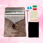 kadence 17 key kalimba greyish brown with complete