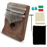 Kadence 17 Key Greyish Brown Kalimba with Arm Rest Peach Blossom Wood Thumb Piano (Marimba, Finger Piano) - Image 5