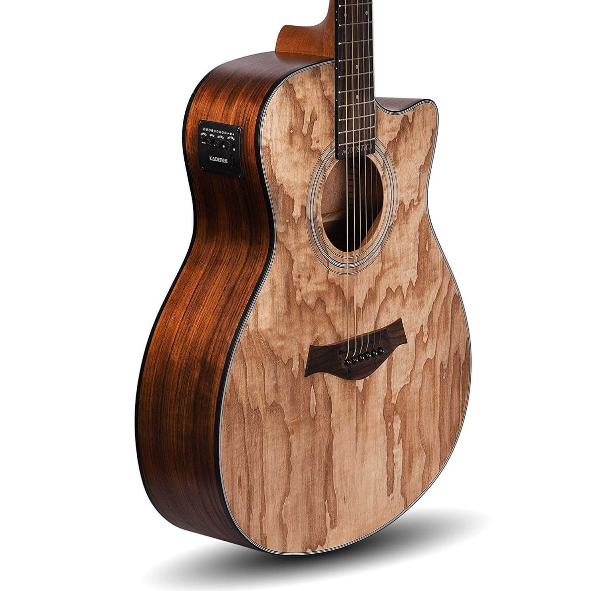 Image 2 Kadence Acoustica Series Semi Acoustic Ash Wood with Equlizer A-06 (Guitar Super Combo with Accessories) - Image 2