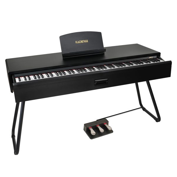 KADENCE SW-3 88-Keys Progressive Hammer-action Pure Single Acoustic Tone Digital Black Color Piano - (Desk type)