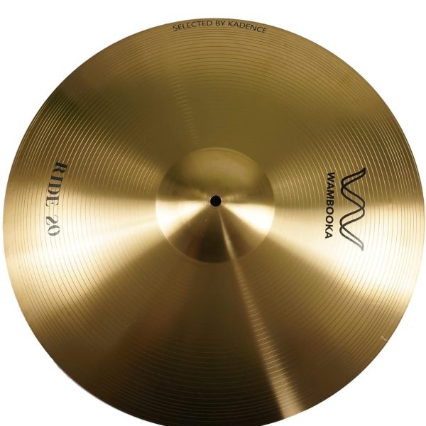 Wambooka Cymbals S Flat Ride 20 Inch (50.8 cm) Traditional Alloy Finish - For Students