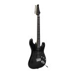 Kadence AstroMan Electric Guitar, 21 FRETS, ROSEWOOD FRETBOARD, H - S - S PICK UPS Black combo with Bag and guitar cable - Image 3