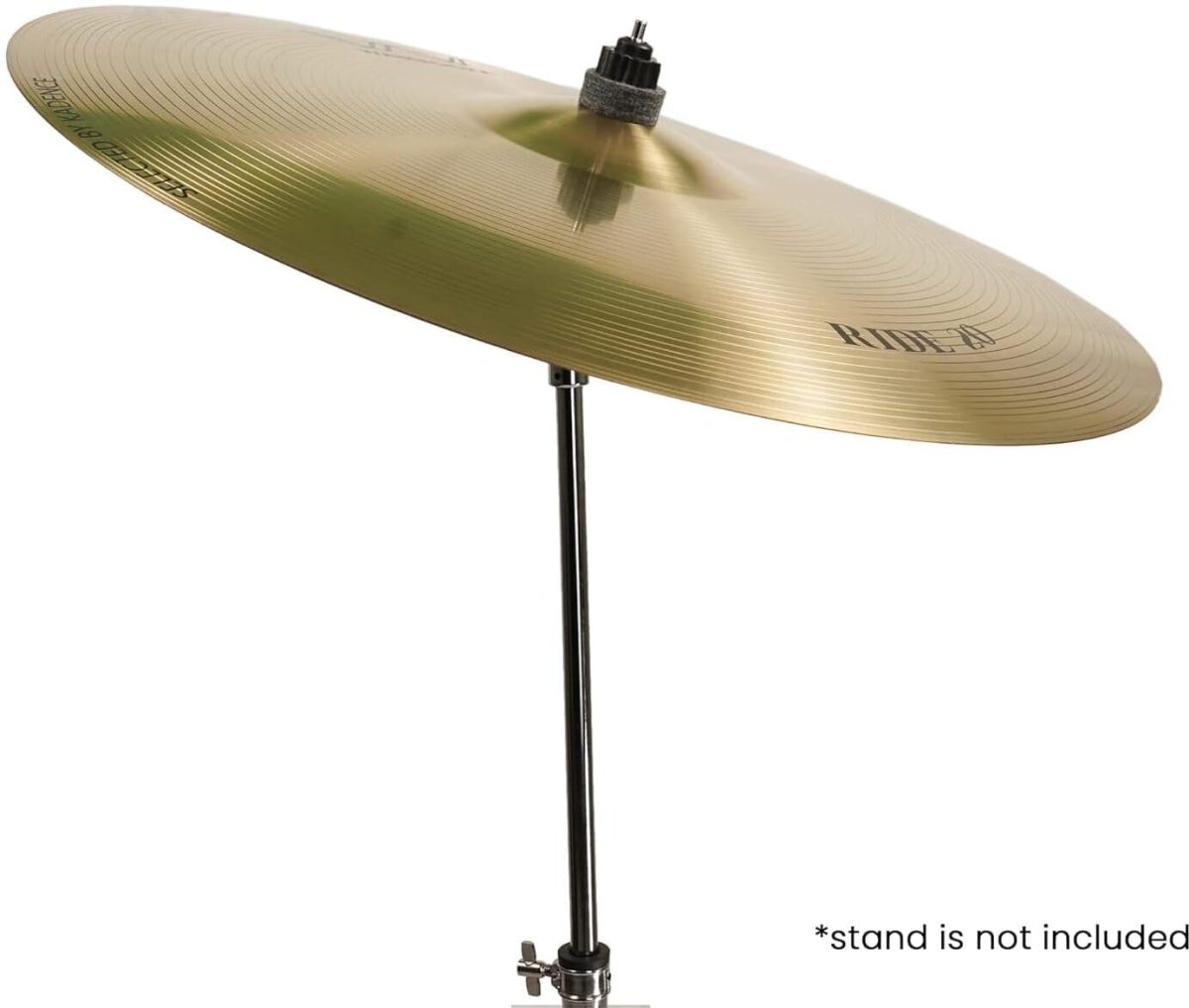 Wambooka Cymbals S Flat Ride 20 Inch (50.8 cm) Traditional Alloy Finish - For Students - Image 3