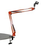 Kadence Microphone Suspension Boom Scissor Arm Stand (Orange) - Image 2
