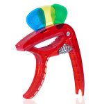 Kadence Guitar Strings and Transparent Red guitar capo with 10 Hostile Guitar picks (Transparent Red) - Image 2