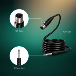 Kadence K222 Home Series Wired Mini Mic | 10ft Cable with 6.35mm Jack | Dynamic Cardioid Pickup | On/Off Switch | Studio & Karaoke Mic for Vocal Clarity - Image 4